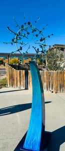 The Blue Wave Kinetic Wind Sculpture