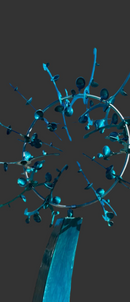 The Blue Wave Kinetic Wind Sculpture