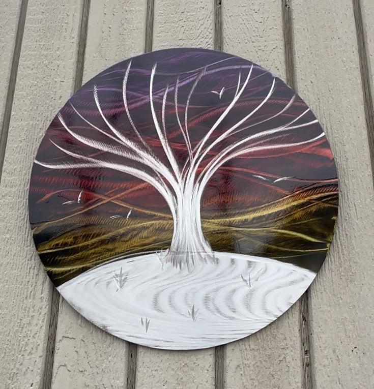 One of a Kind Round Tree- Sunset