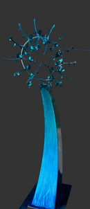 The Blue Wave Kinetic Wind Sculpture