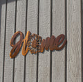 Home with Sunflower Metal Wall Art