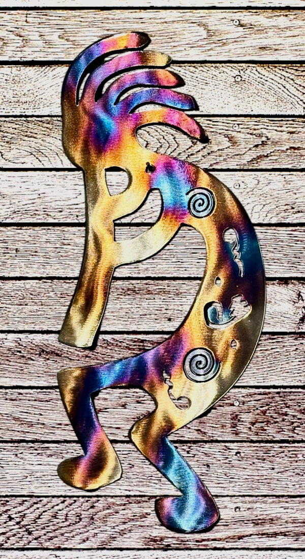 Kokopelli Metal Wall Art Heat Treated