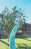 The Blue Wave Kinetic Wind Sculpture