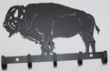 Buffalo Key Holder Metal Wall Art